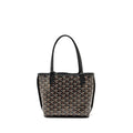 GOYARD MINI ANJOU TOTE GOYARDINE CANVAS / CALFSKIN BLACK SHW