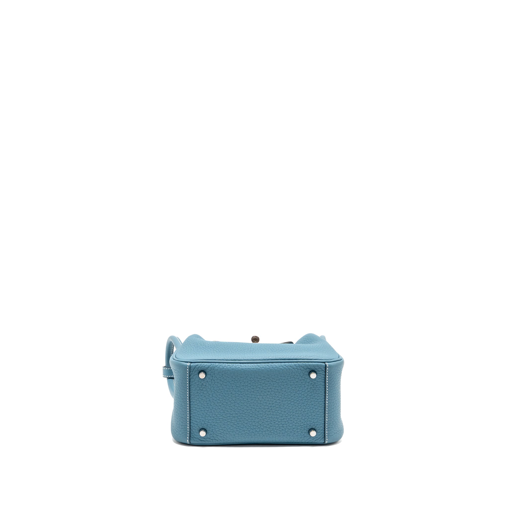 HERMES MINI LINDY CLEMENCE NEW BLUE JEAN SHW