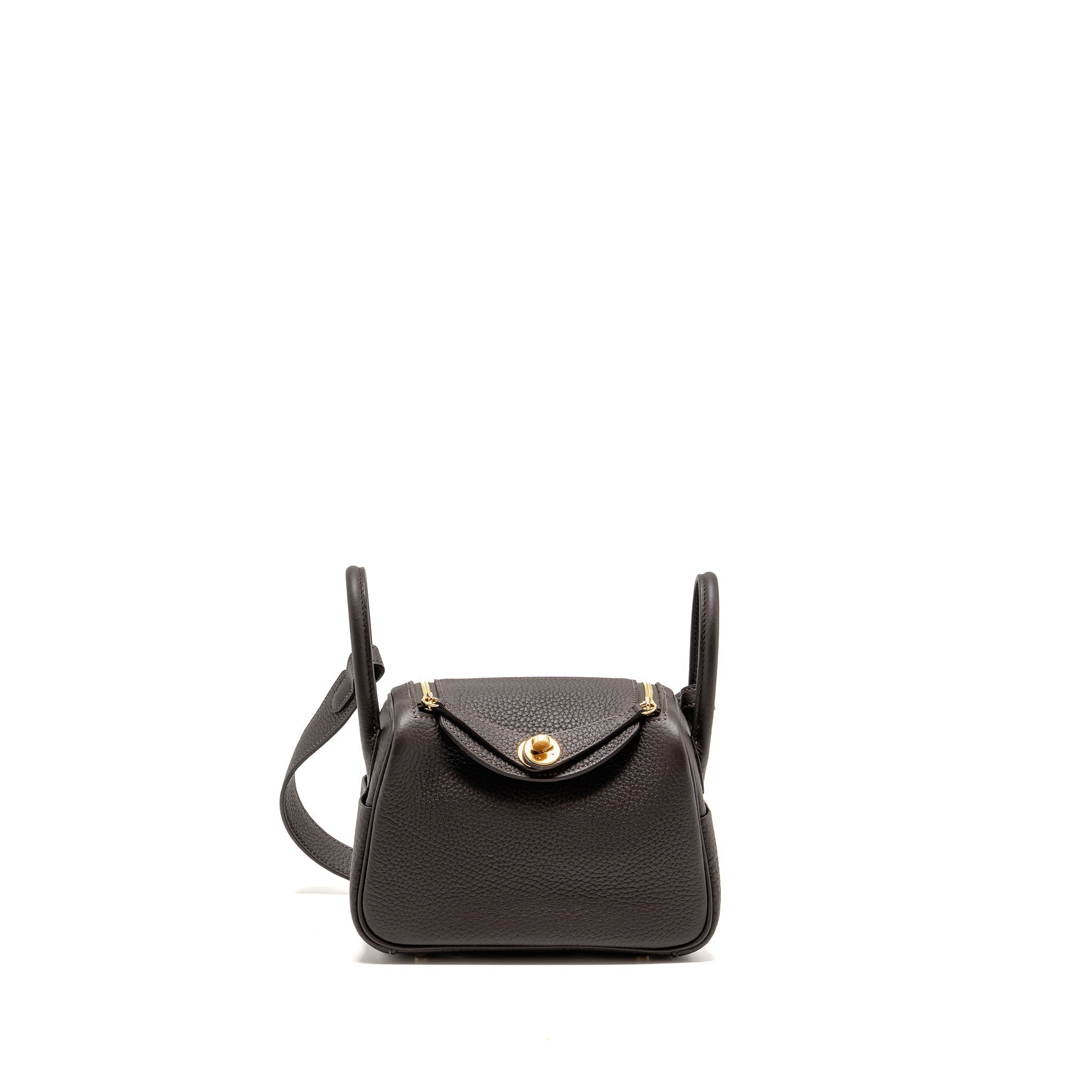 HERMES MINI LINDY II CLEMENCE T3 BAI-BRUN LGHW
