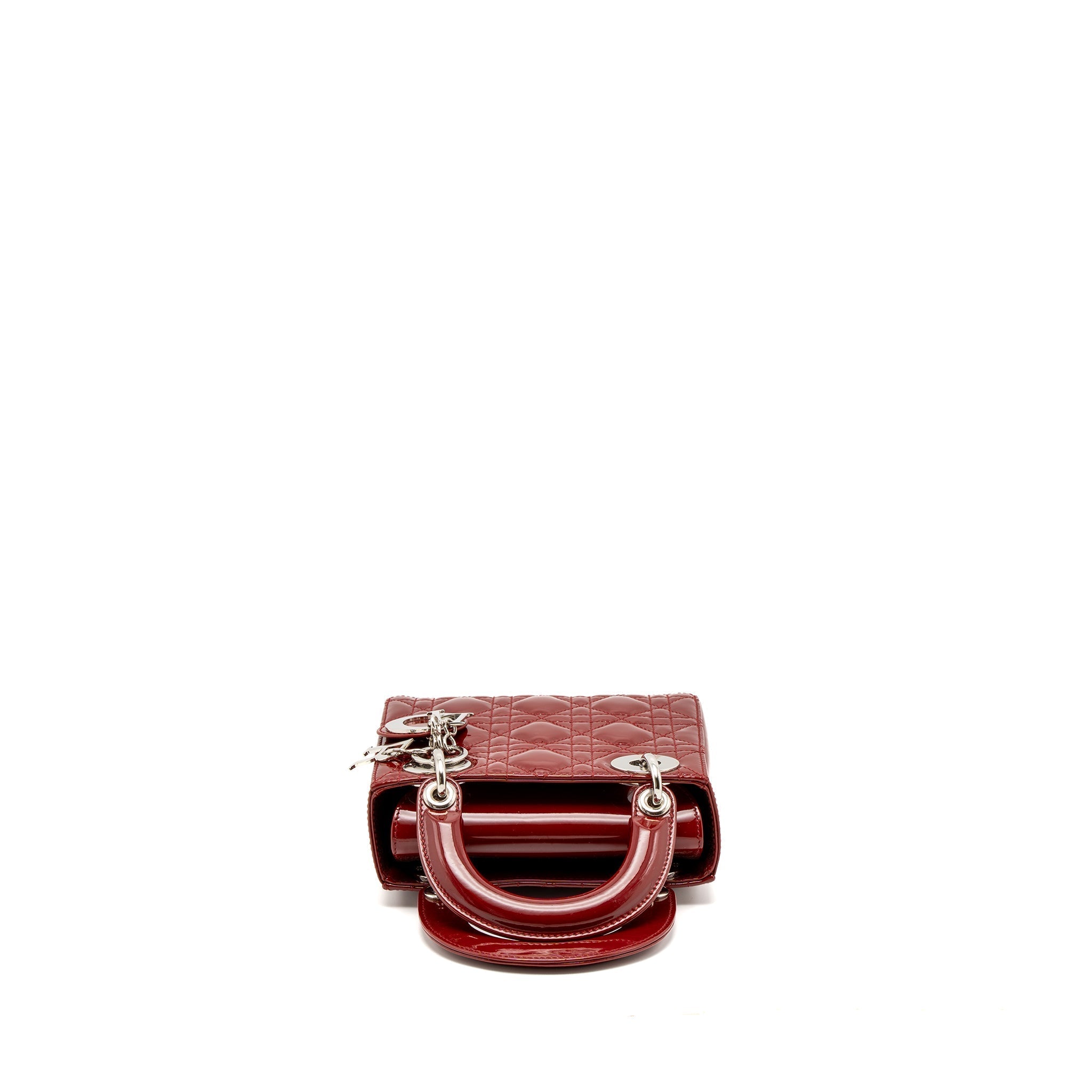 DIOR MINI LADY DIOR PATENT RED SHW