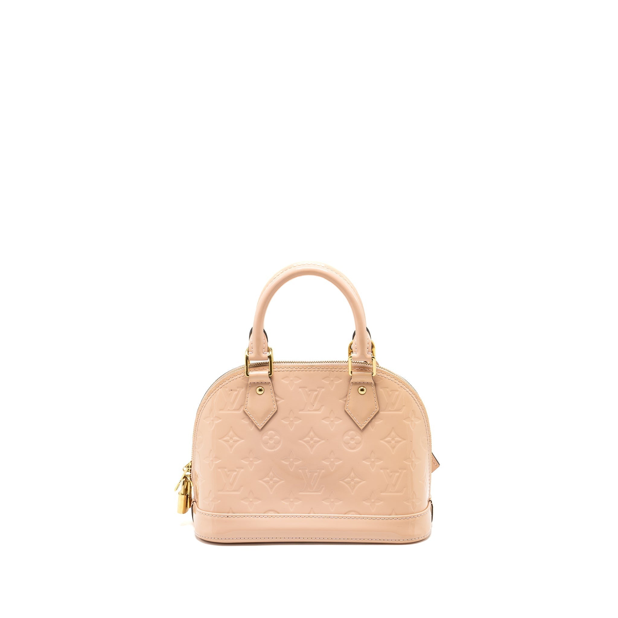 LOUIS VUITTON ALMA BB PATENT LIGHT PINK GHW