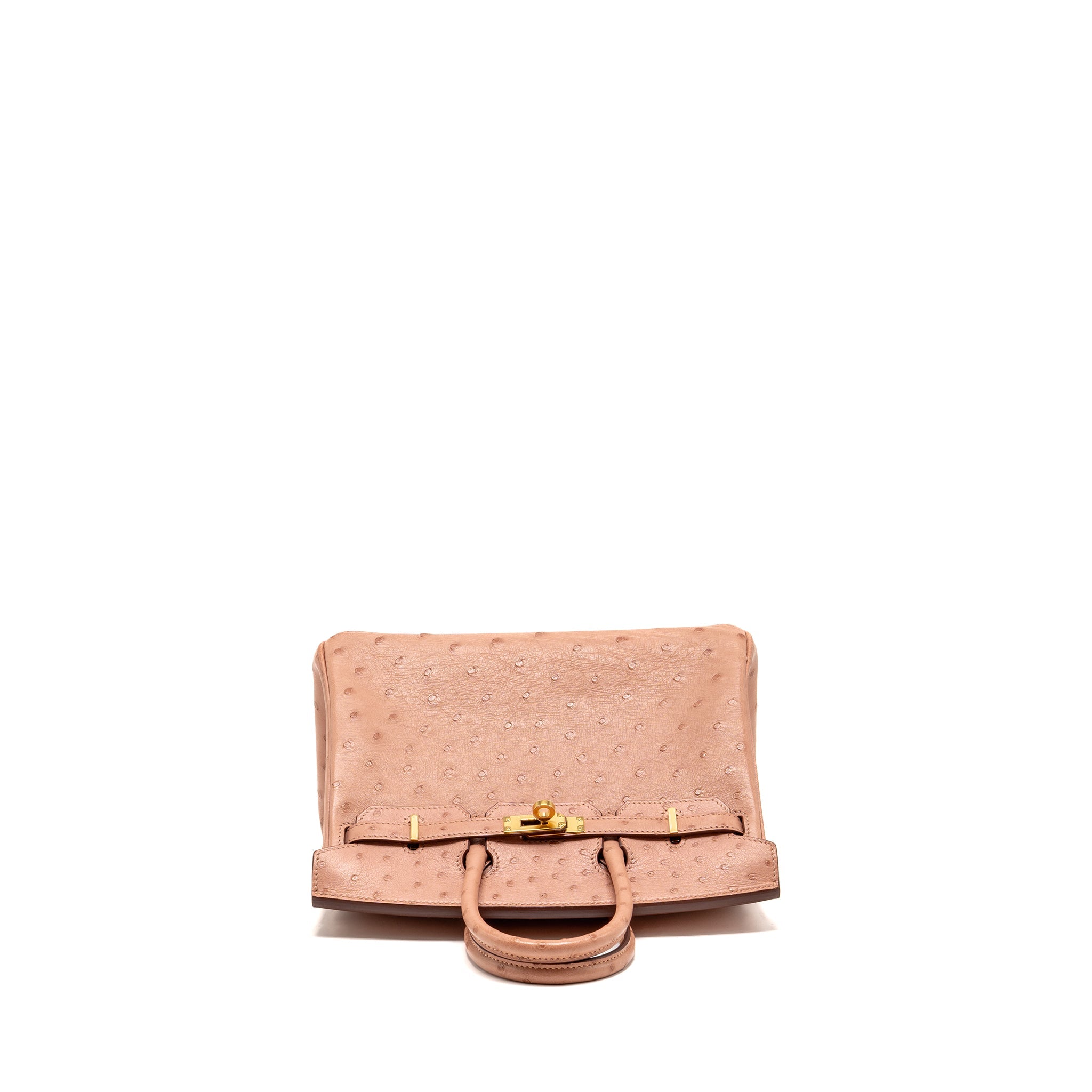 HERMES BIRKIN 25 OSTRICH 94 TERRE CUTIE GHW