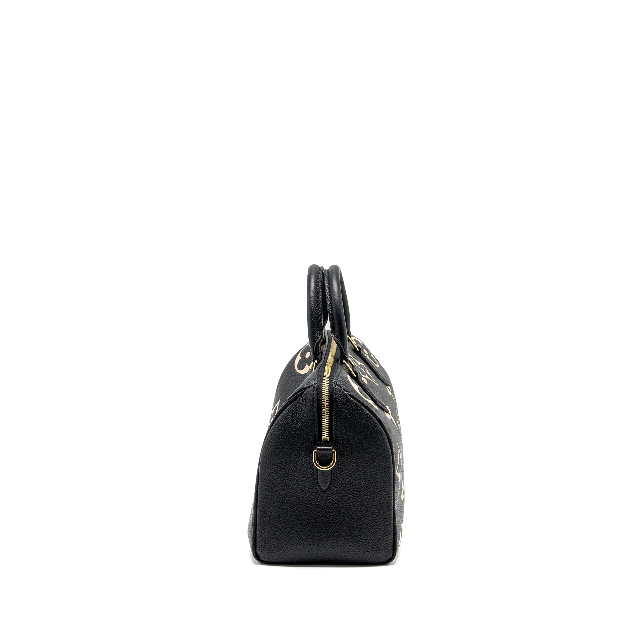 LOUIS VUITTON SPEEDY BANDOULIERE 25 BICOLOUR MONOGRAM EMPREINTE BLACK/MULTICOLOUR GHW