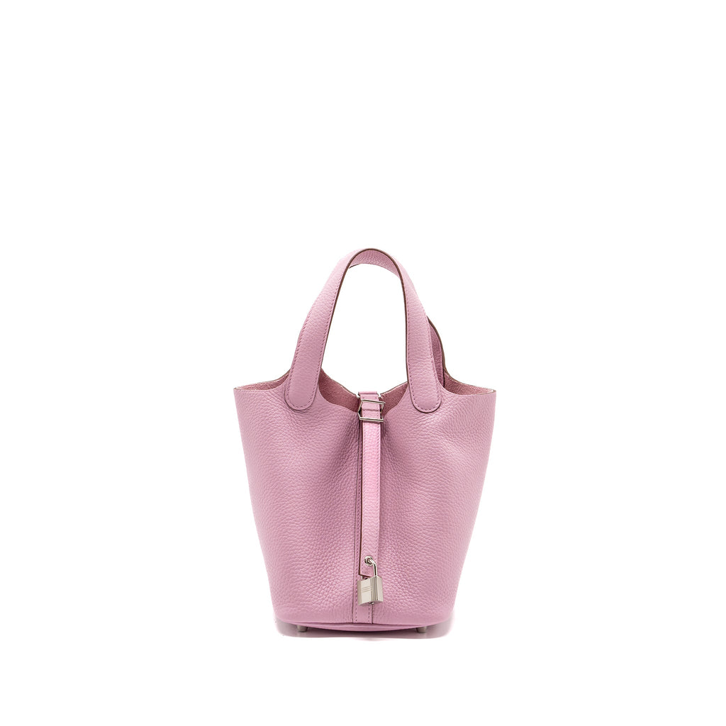 HERMES PICOTIN 18 LOCK BAG CLEMENCE MAUVE SYLVESTRE SHW
