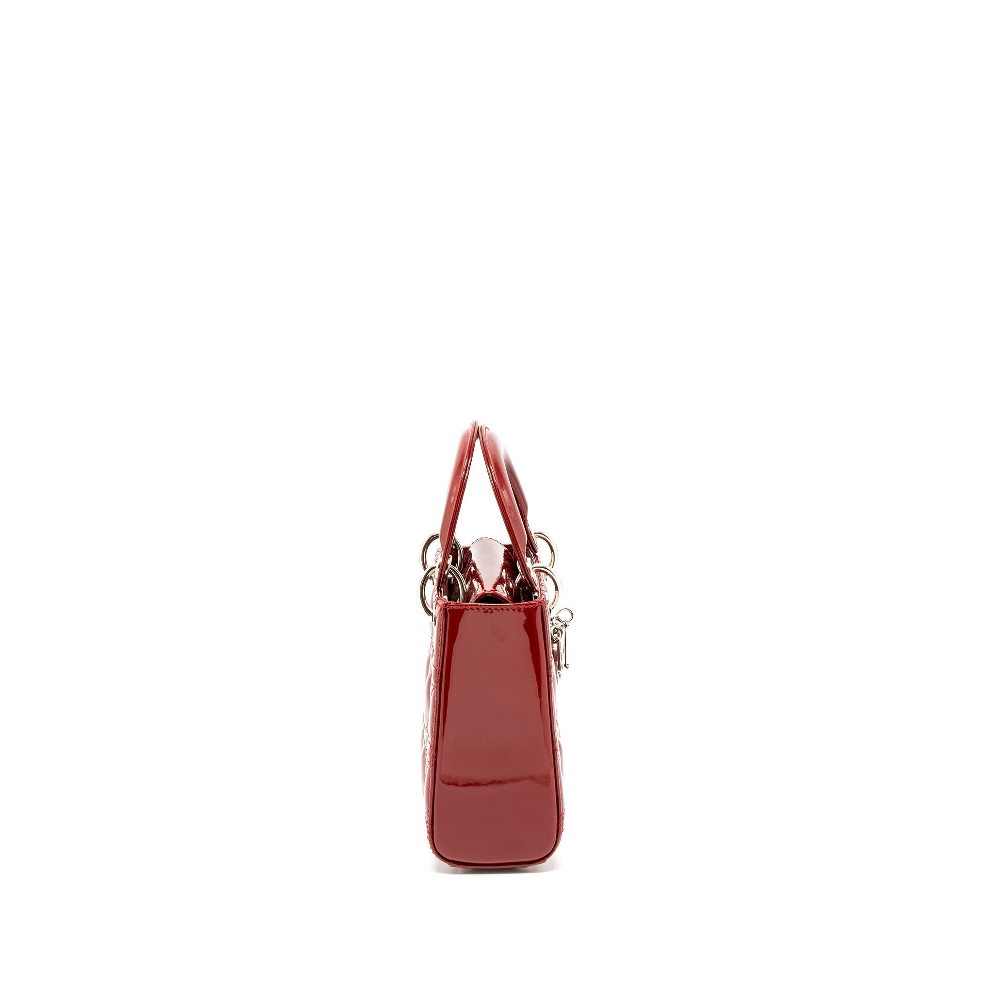 DIOR MINI LADY DIOR PATENT RED SHW