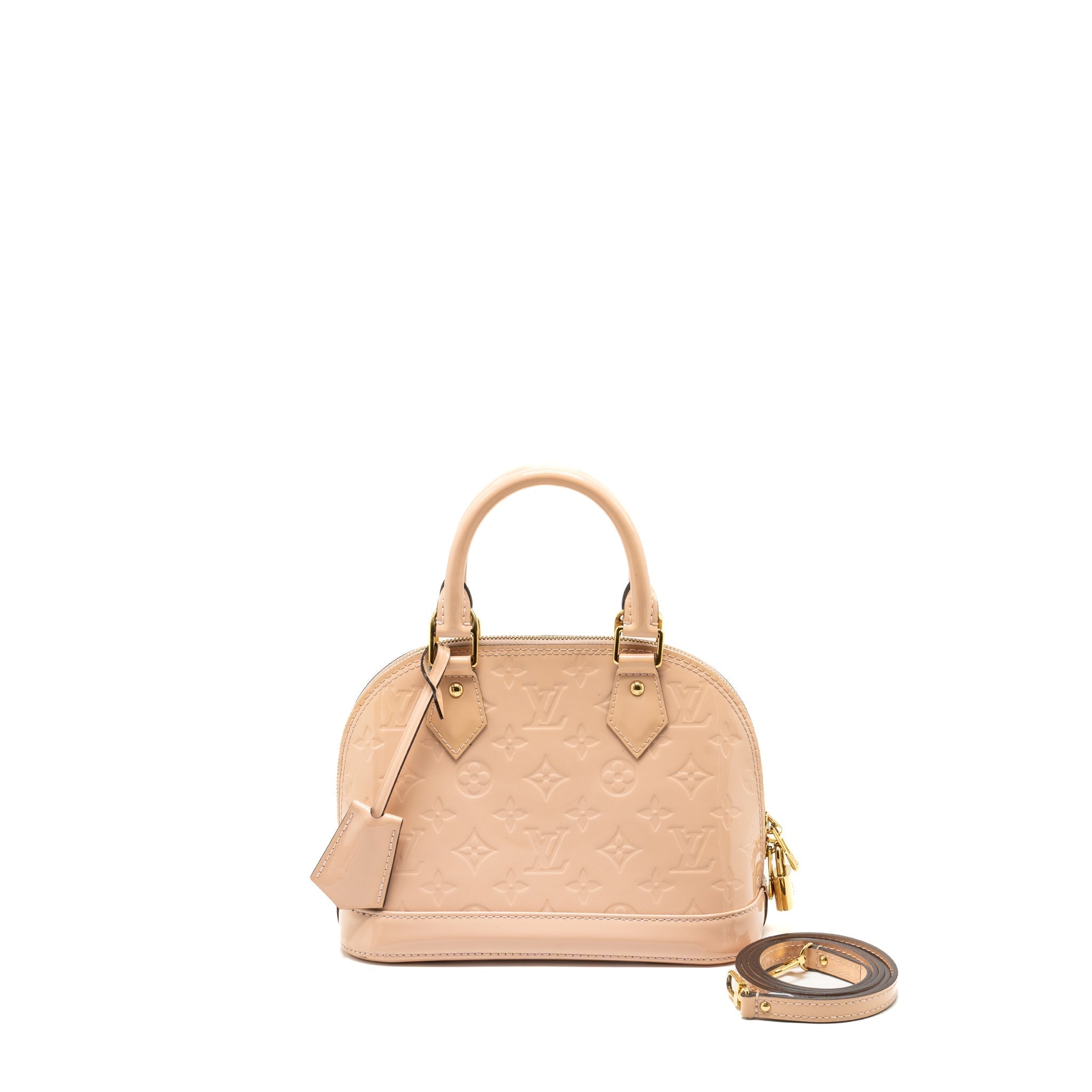 LOUIS VUITTON ALMA BB PATENT LIGHT PINK GHW