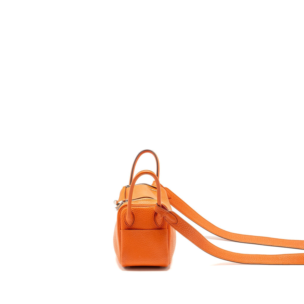 HERMES MINI LINDY CLEMENCE FEU SHW