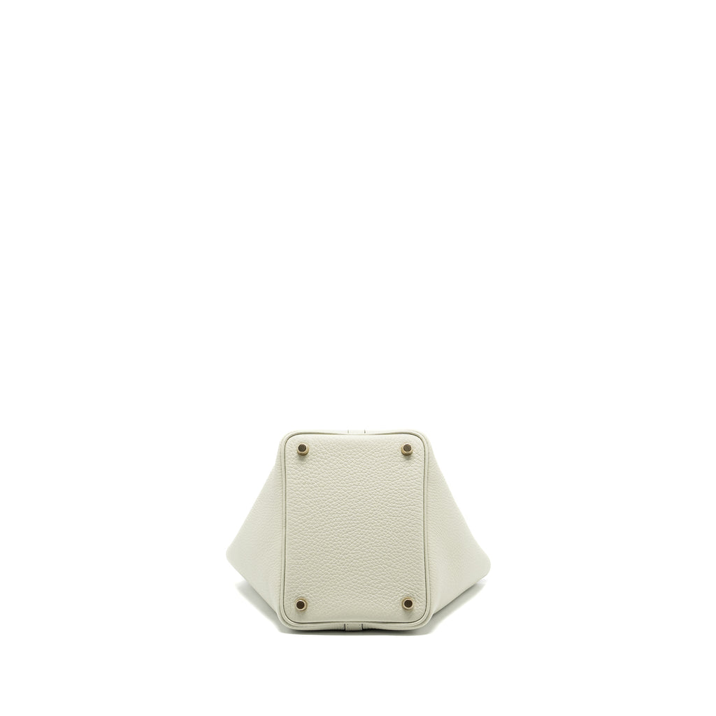 HERMES PICOTIN 18 LOCK BAG CLEMENCE GRIS NEVE GHW