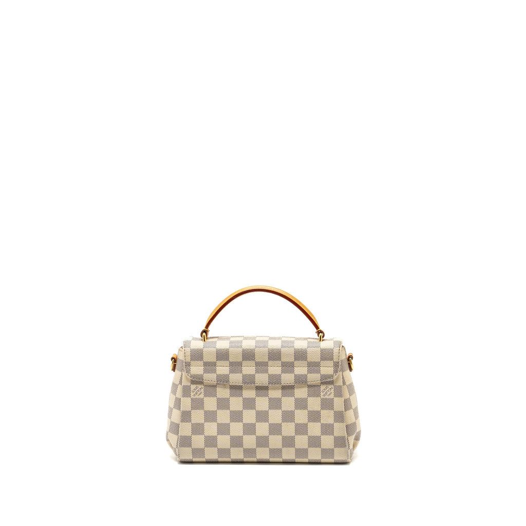 LOUIS VUITTON CROISETTE DAMIER AZUR CANVAS WHITE GHW