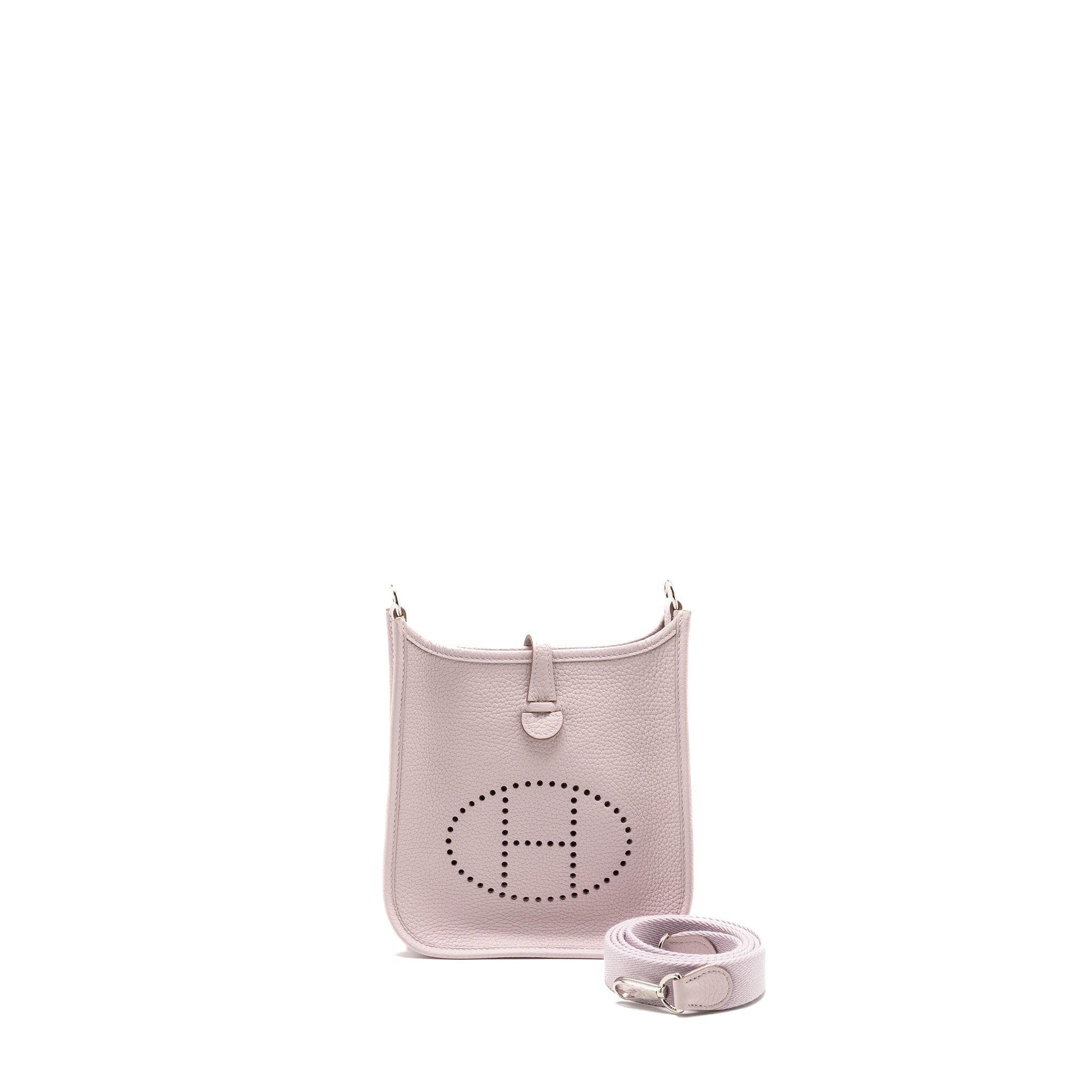HERMES MINI EVELYNE CLEMENCE MAUVE PALE SHW