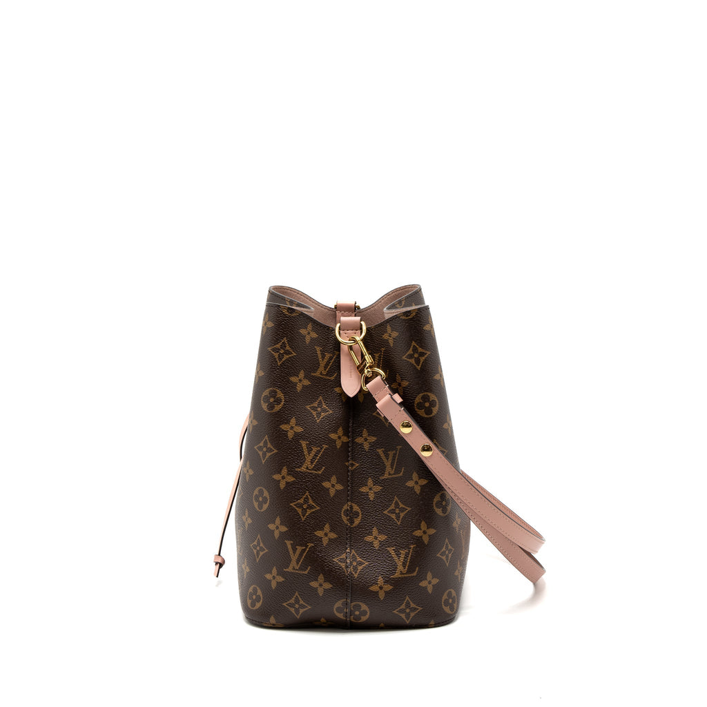 LOUIS VUITTON NEONOE MM MONOGRAM CANVAS ROSE POUDRE GHW