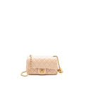 CHANEL PEARL CRUSH MINI RECTANGULAR FLAP BAG LAMBSKIN LIGHT PINK GHW (MICROCHIP)