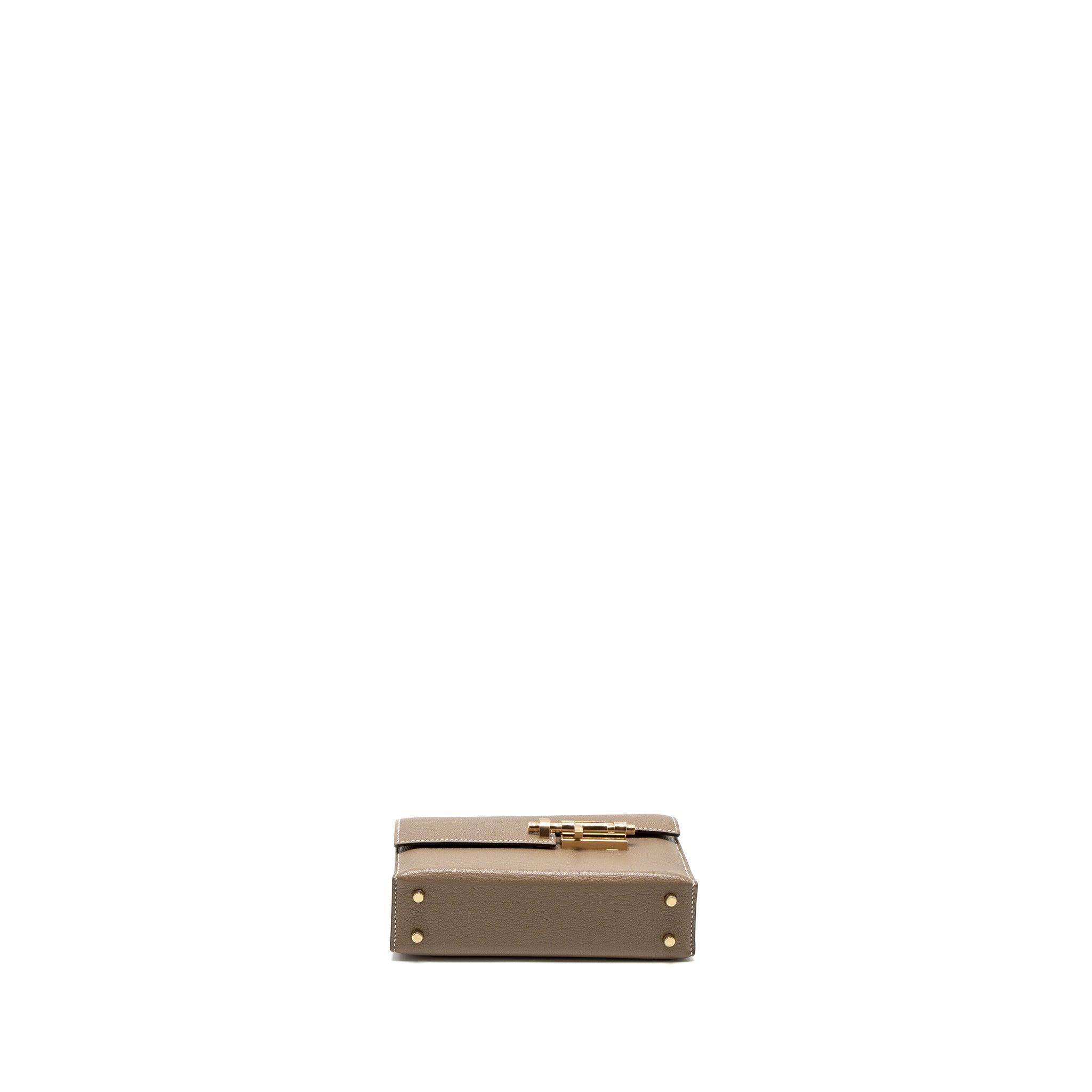 HERMES MINI VERROU CHÈVRE MYSORE ETOUPE LGHW