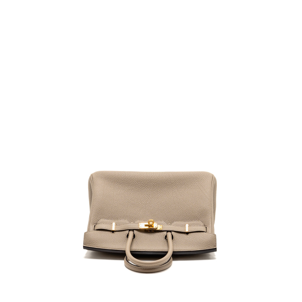 Hermes Birkin 25 togo gris tourterelle GHW