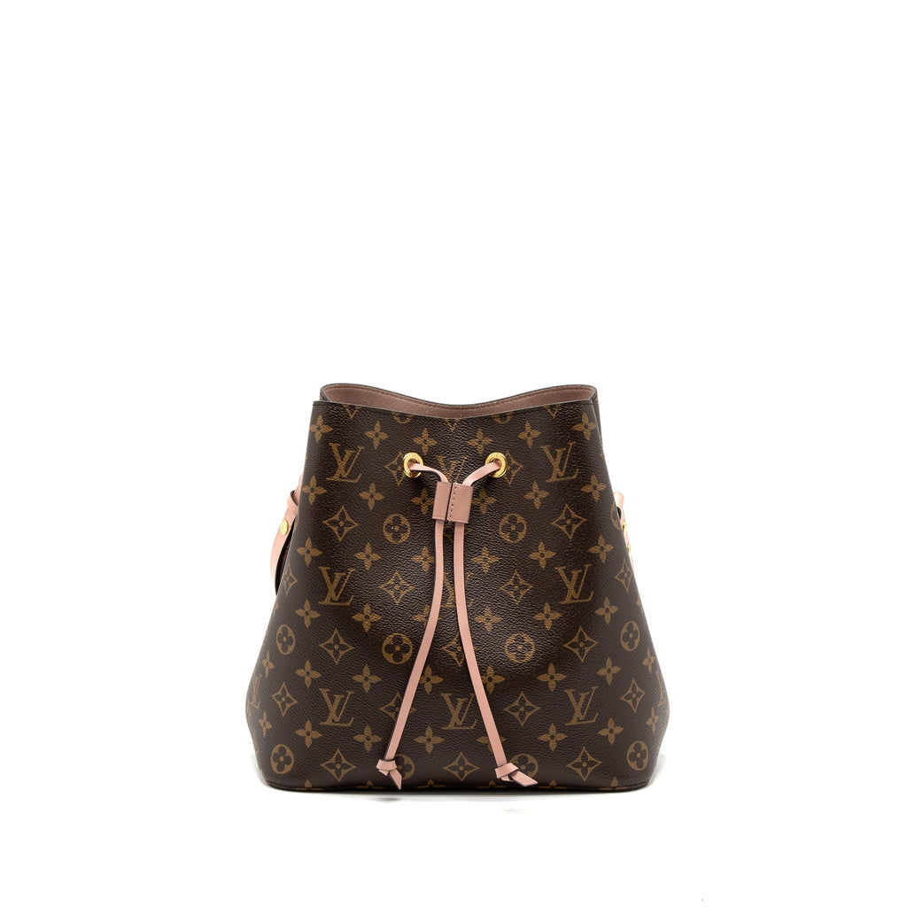LOUIS VUITTON NEONOE MM MONOGRAM CANVAS ROSE POUDRE GHW
