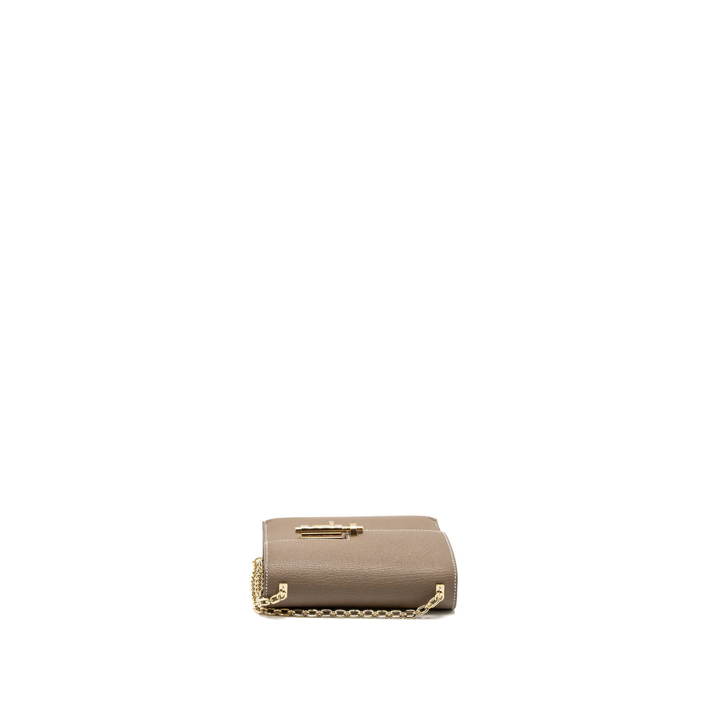 HERMES MINI VERROU CHÈVRE MYSORE ETOUPE LGHW