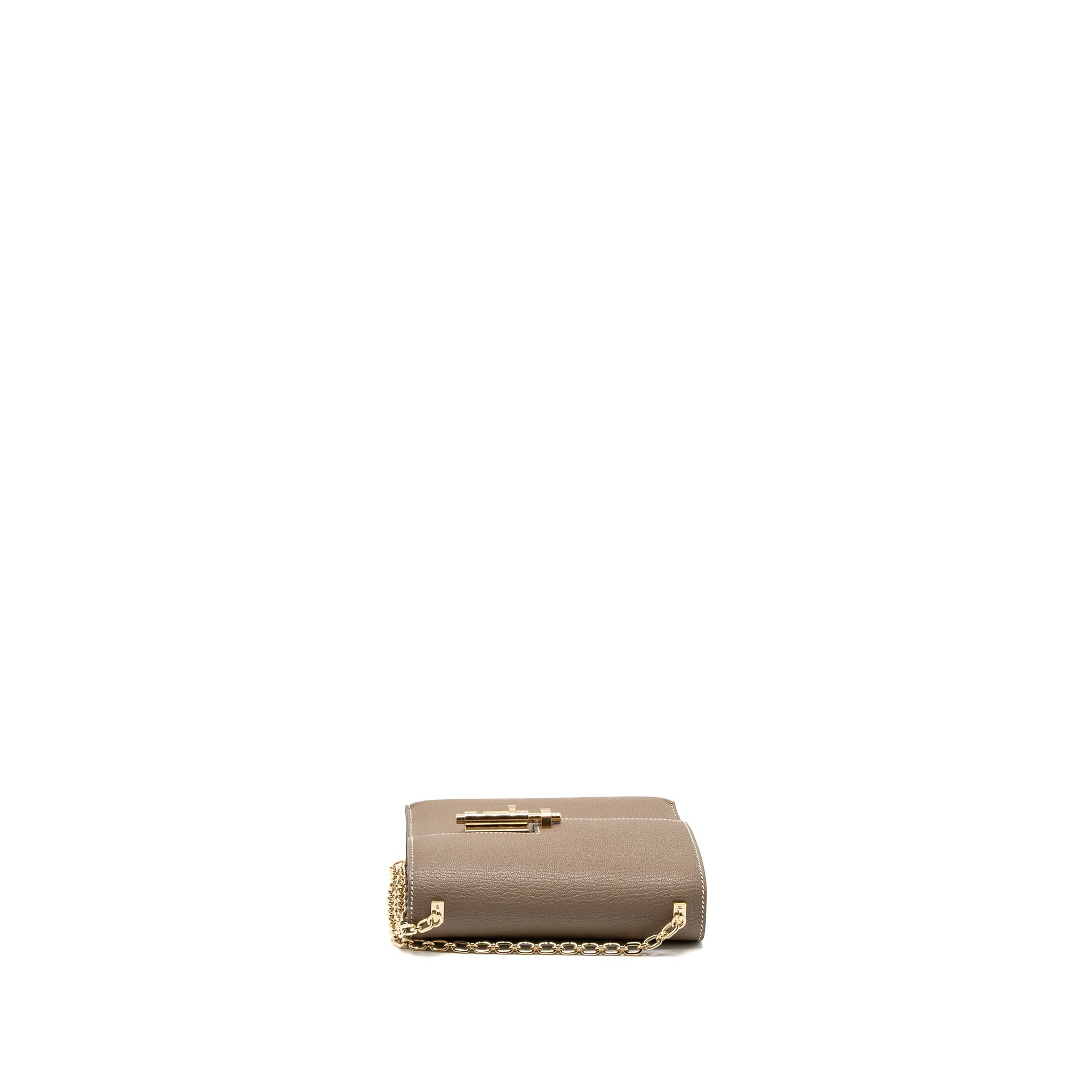 HERMES MINI VERROU CHÈVRE MYSORE ETOUPE LGHW