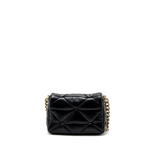 PRADA PATTINA IN PELLE NAPPA PATCH BLACK GHW