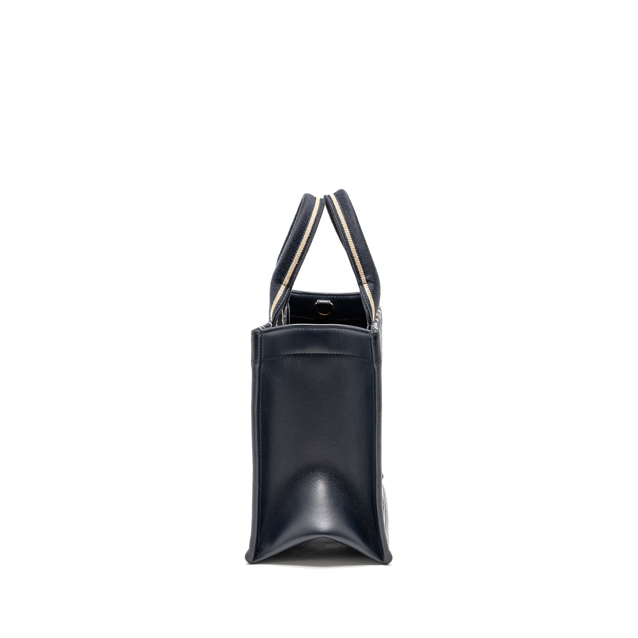 DIOR SMALL BOOK TOTE BLUE OBLIQUE EMBROIDERY/CALFSKIN GHW