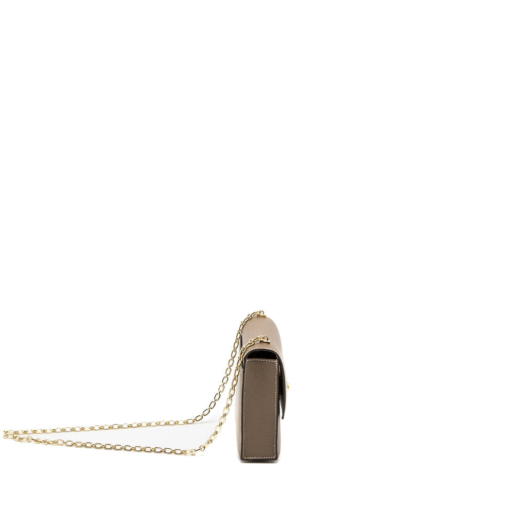 HERMES MINI VERROU CHÈVRE MYSORE ETOUPE LGHW