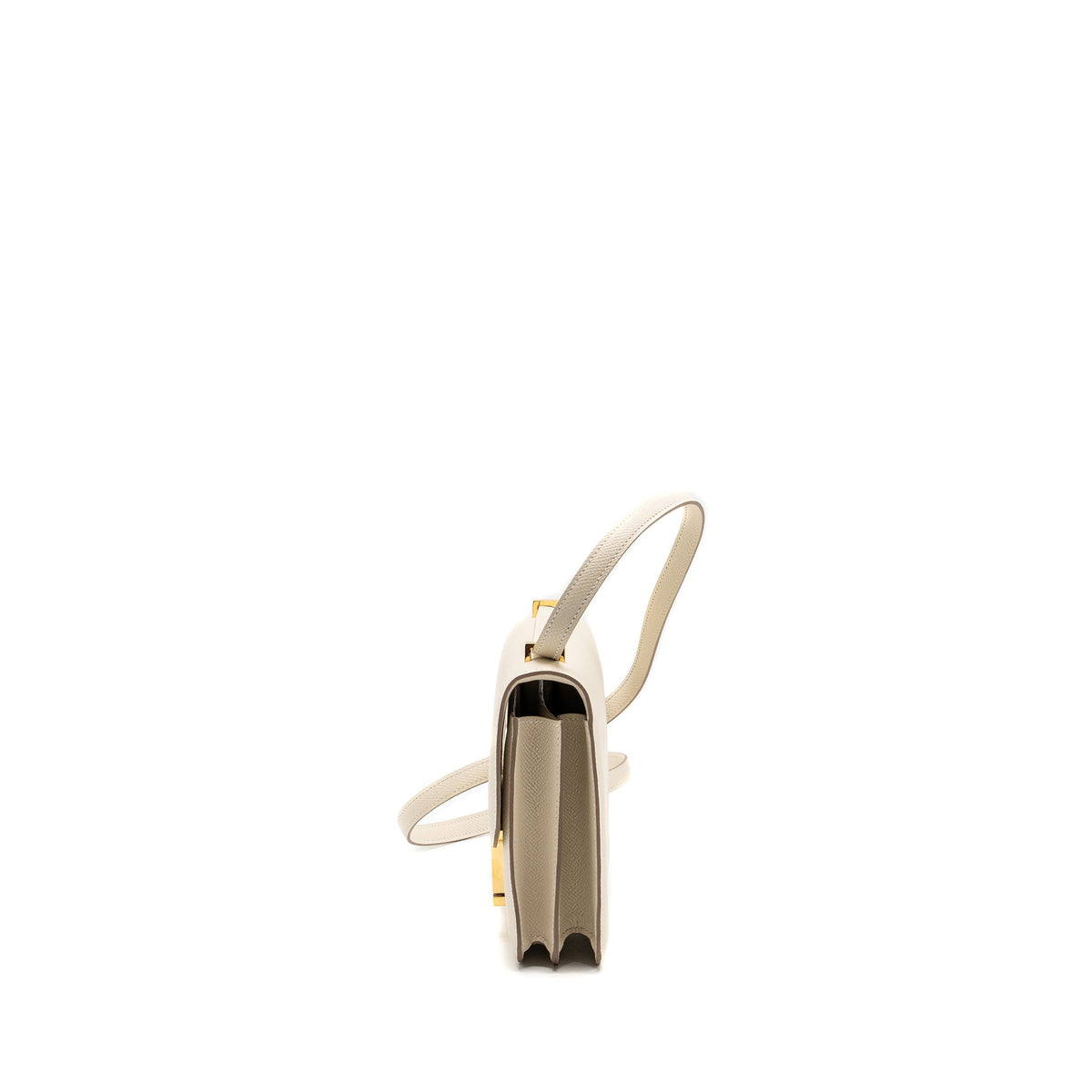 Hermes mini constance Epsom Craie GHW