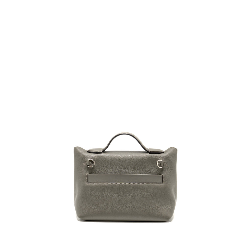 HERMES MINI 2424 24/24-21 BAG EVERCOLOR/SWIFT GRIS MEYER SHW