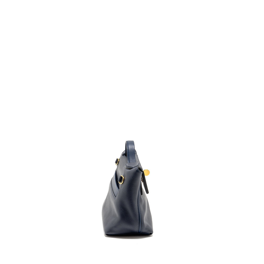 HERMES MINI 2424 24/24-21 BAG EVERCOLOR BLUE NUIT GHW