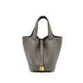 HERMES PICOTIN 18 CLEMENCE GRIS MEYER GHW