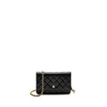 CHANEL CLASSIC WALLET ON CHAIN CAVIAR BLACK GHW(MICROCHIP)
