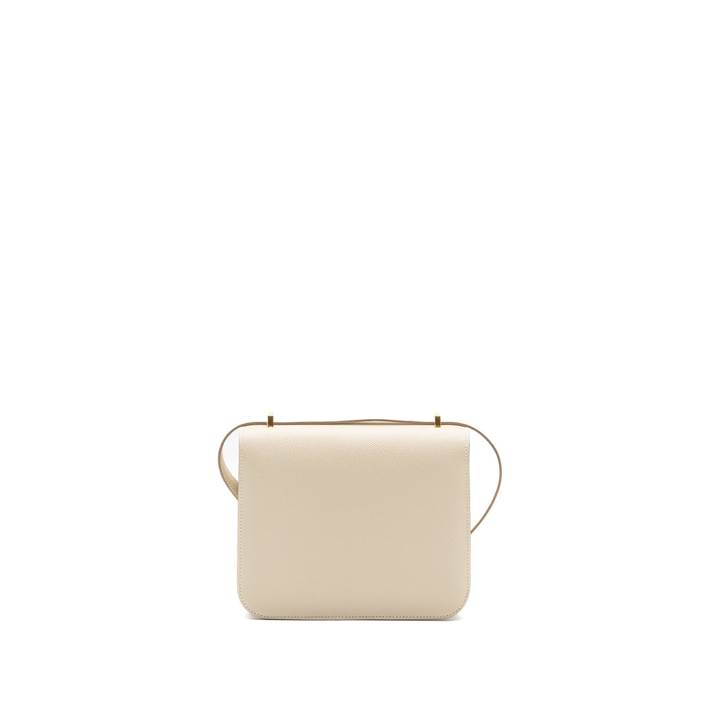 Hermes mini constance Epsom Craie GHW