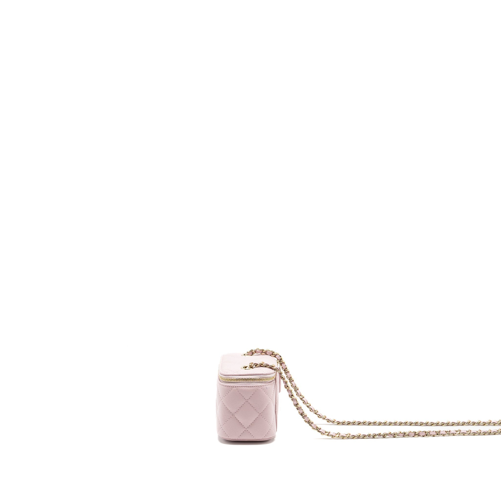 CHANEL MINI VANITY WITH CHAIN CAVIAR PINK LGHW