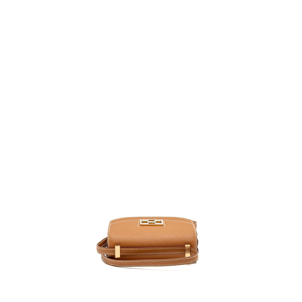 HERMES MOSAIQUE AU 24 MINI BAG EPSOM GOLD LGHW