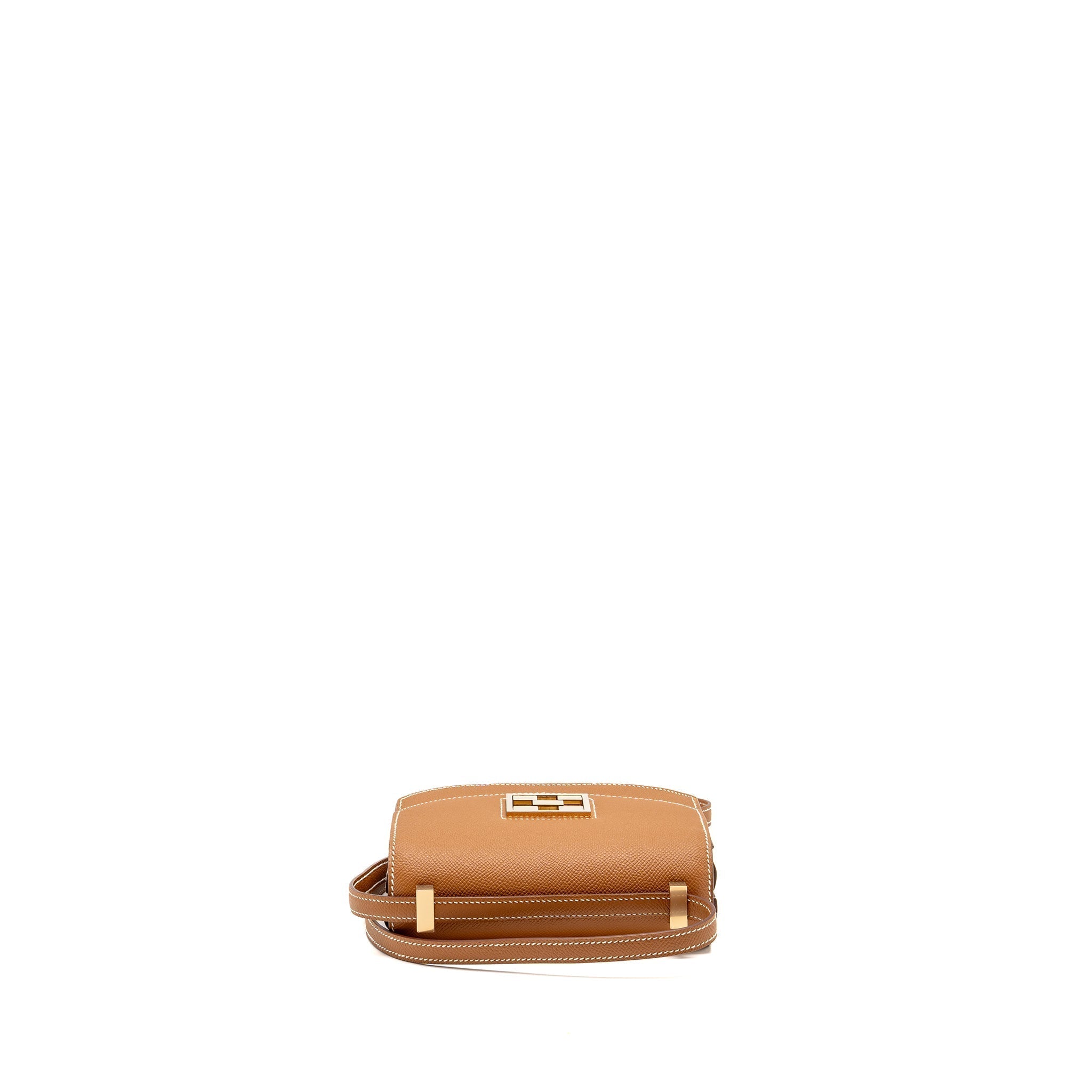 HERMES MOSAIQUE AU 24 MINI BAG EPSOM GOLD LGHW