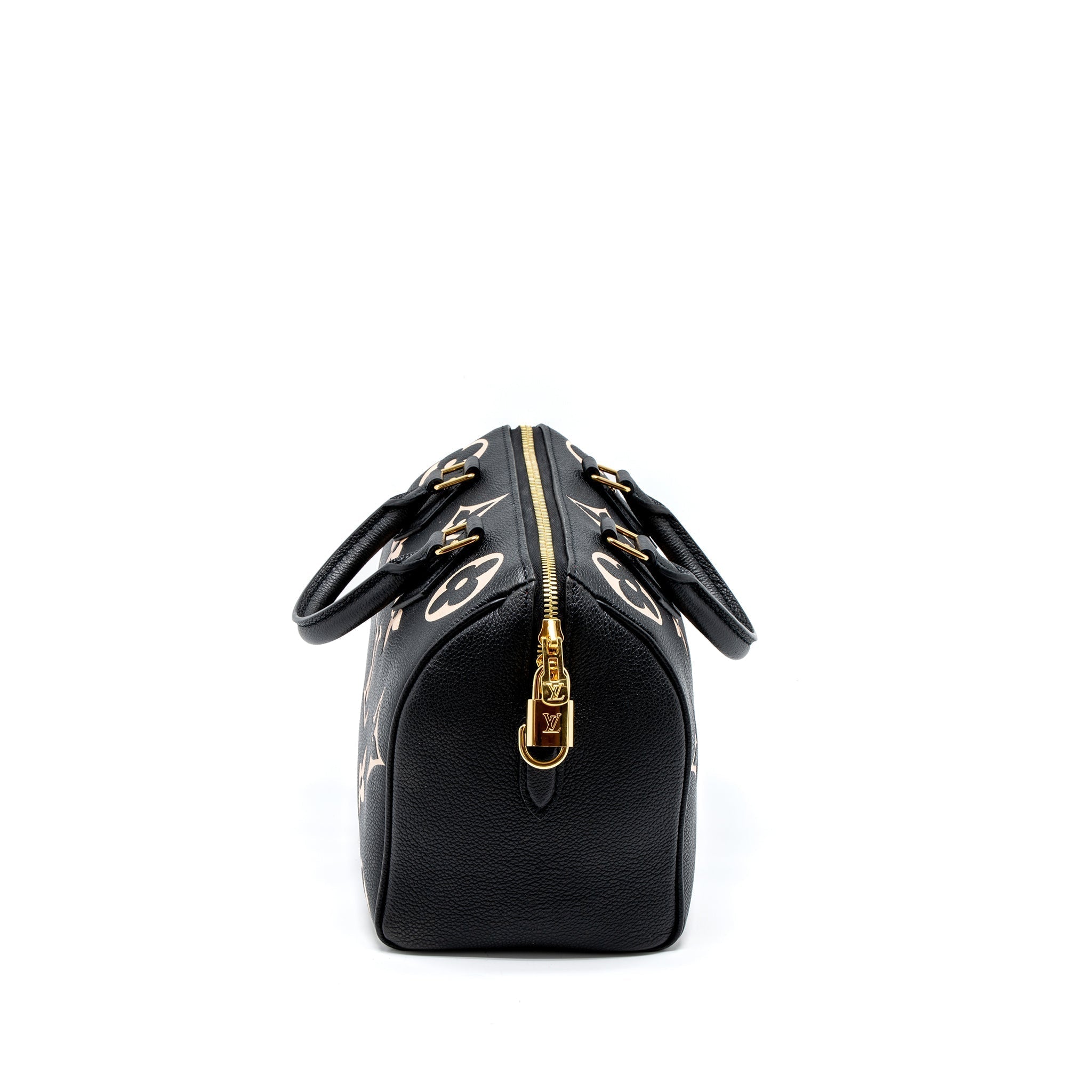 LOUIS VUITTON SPEEDY BANDOULIERE 25 BICOLOUR MONOGRAM EMPREINTE GHW (NEW VERSION)