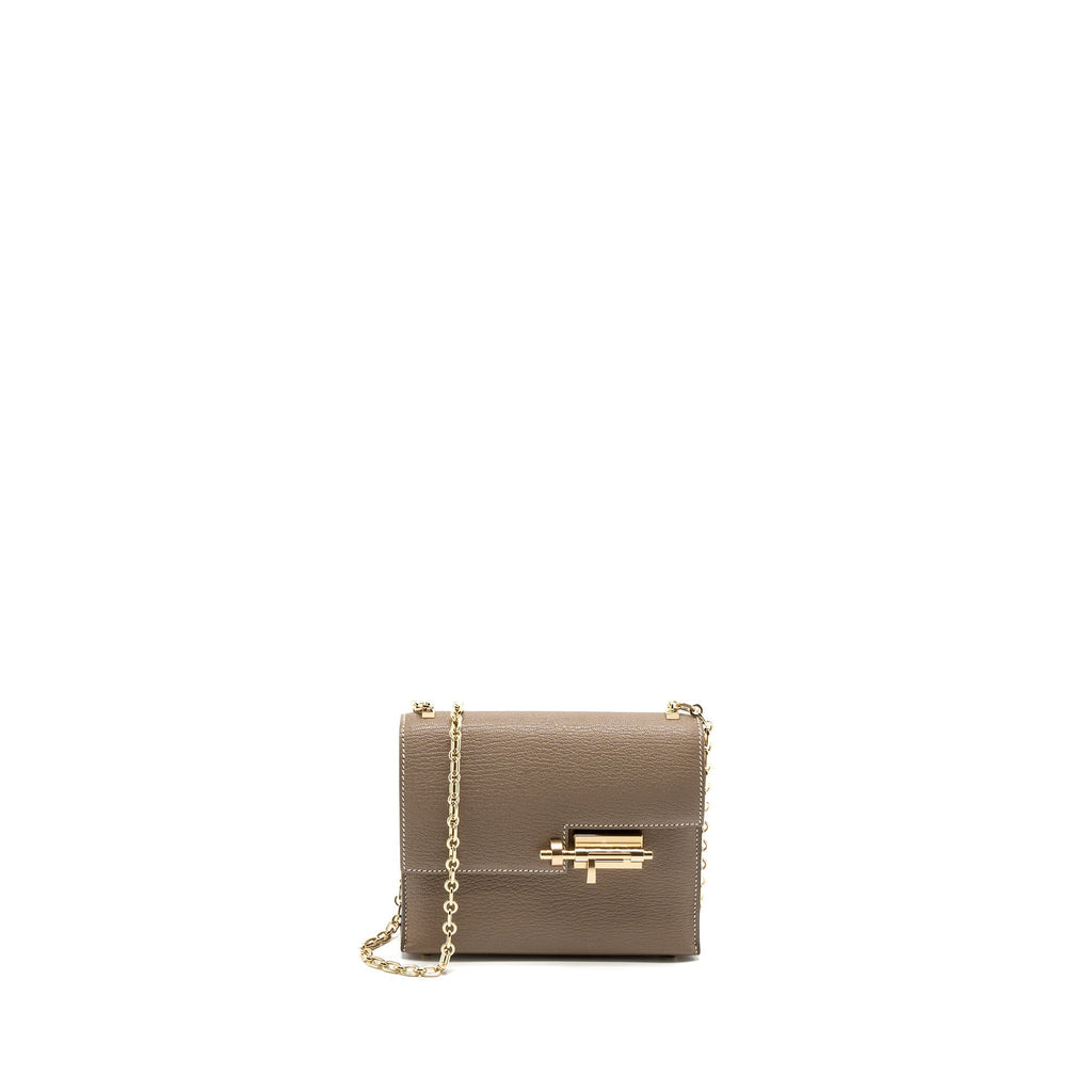HERMES MINI VERROU CHÈVRE MYSORE ETOUPE LGHW