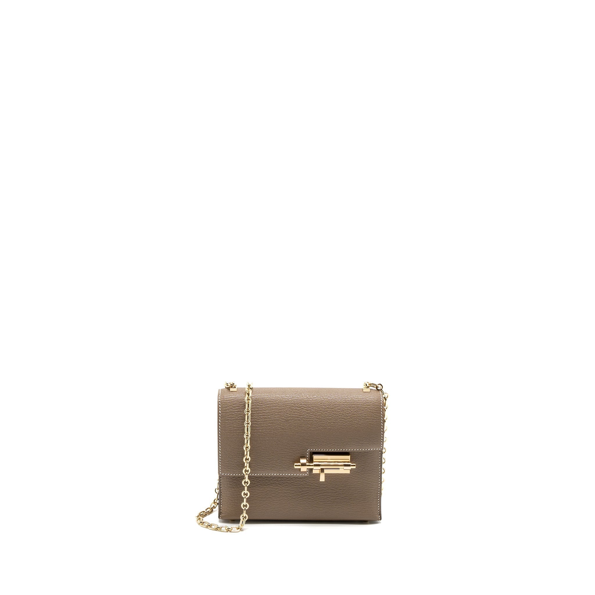 HERMES MINI VERROU CHÈVRE MYSORE ETOUPE LGHW
