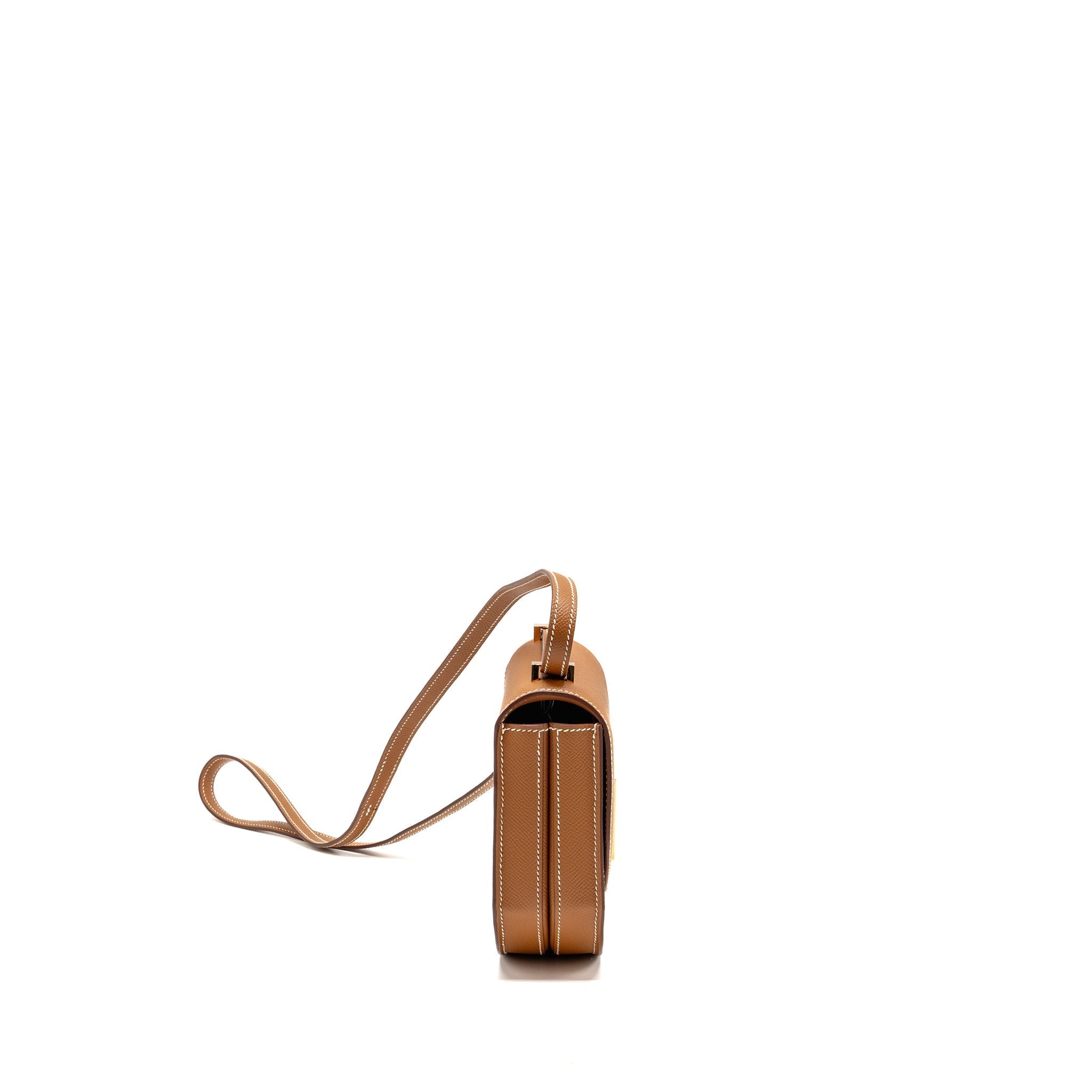 HERMES MOSAIQUE AU 24 MINI BAG EPSOM GOLD LGHW