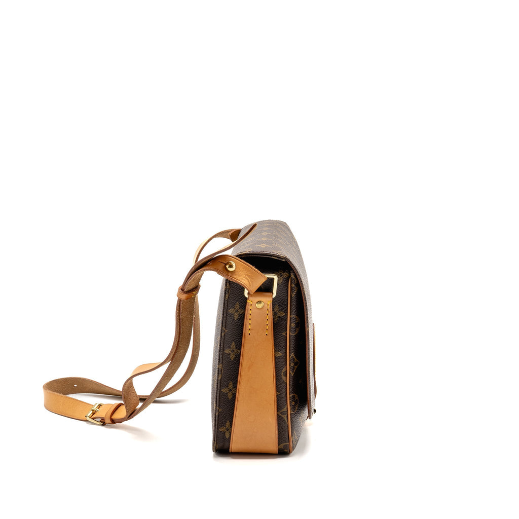 LOUIS VUITTON VINTAGE MESSENGER CROSSBODY BAG MONOGRAM CANVAS GHW