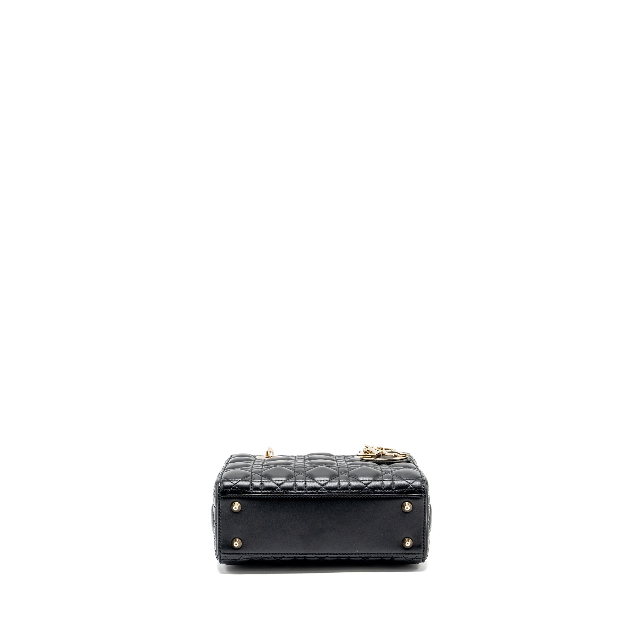 DIOR SMALL MY ABC LADY DIOR BAG LAMBSKIN BLACK LGHW