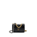 CHANEL 19 WALLET ON CHAIN LAMBSKIN BLACK MULTICOLOR HARDWARE (MICROCHIP)