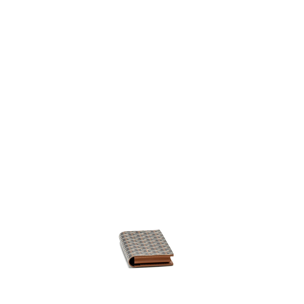 GOYARD PORTEFEUILLE ST LAMBERT LONG WALLET WITH PHONE HOLDER GOYARDLINE CANVAS / LEATHER BROWN