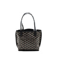 GOYARD MINI ANJOU TOTE BAG CANVAS / CALFSKIN BLACK SHW