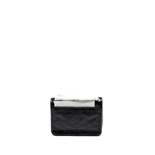 SAINT LAURENT NIKI BABY LEATHER BLACK SHW