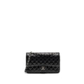 CHANEL MEDIUM CLASSIC DOUBLE FLAP BAG CAVIAR BLACK SHW (MICROCHIP)