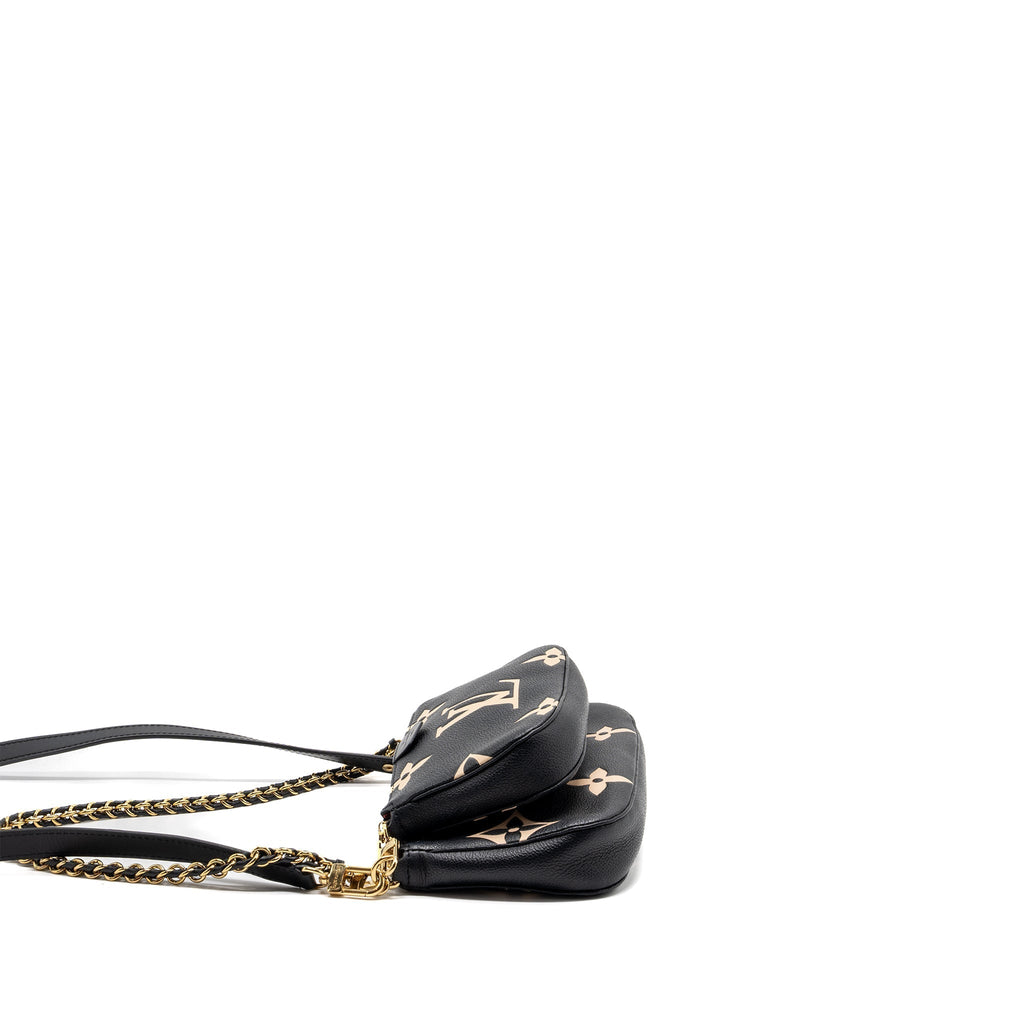 LOUIS VUITTON MULTI POCHETTE MONOGRAM EMPREINTE BLACK GHW