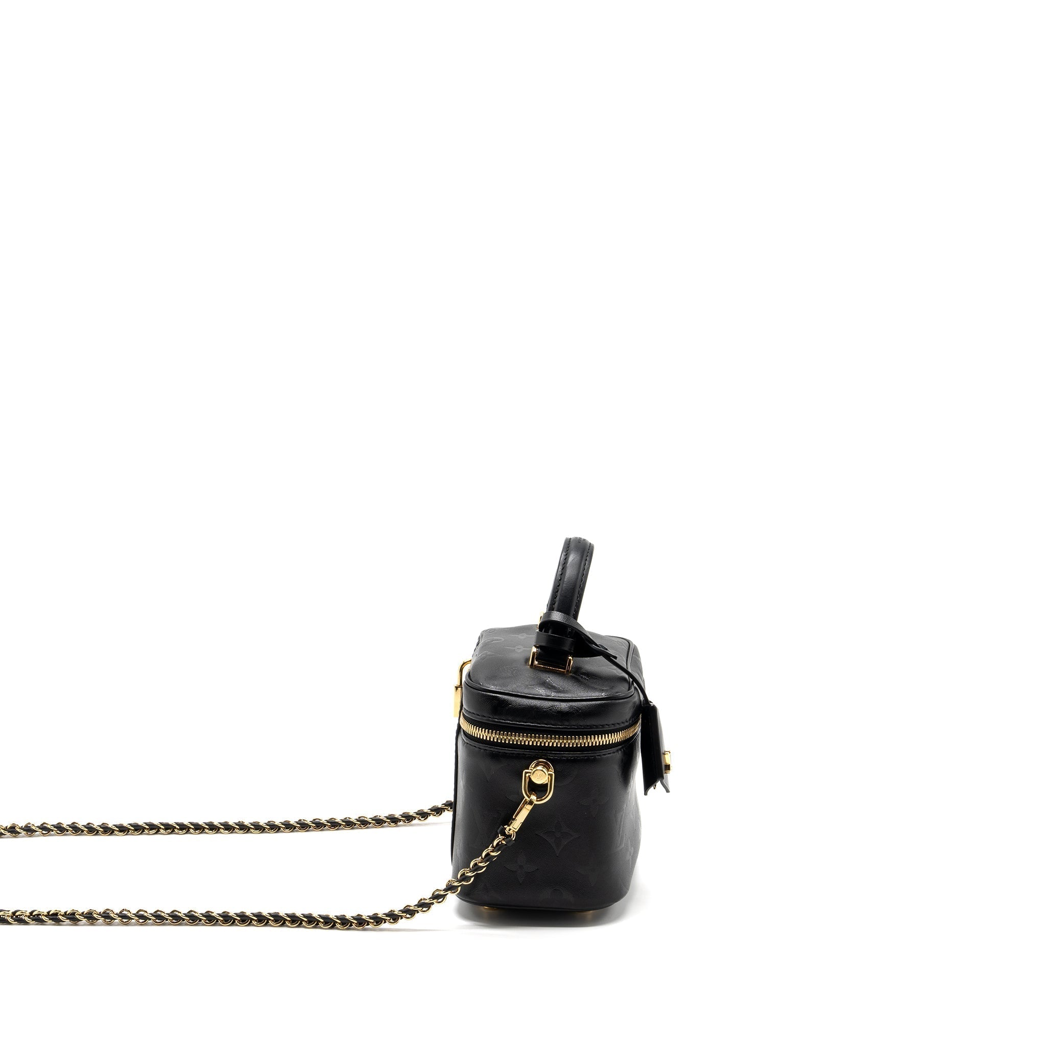 LOUIS VUITTON VANITY PM MONOGRAM LAMBSKIN  BLACK GHW