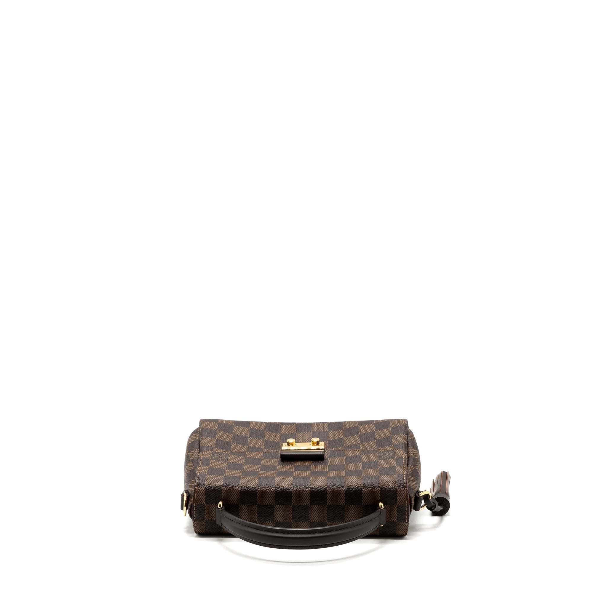 LOUIS VUITTON CROISETTE DAMIER EBENE CANVAS GHW