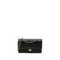 CHANEL MEDIUM CLASSIC DOUBLE FLAP BAG CAVIAR BLACK GHW (MICROCHIP)