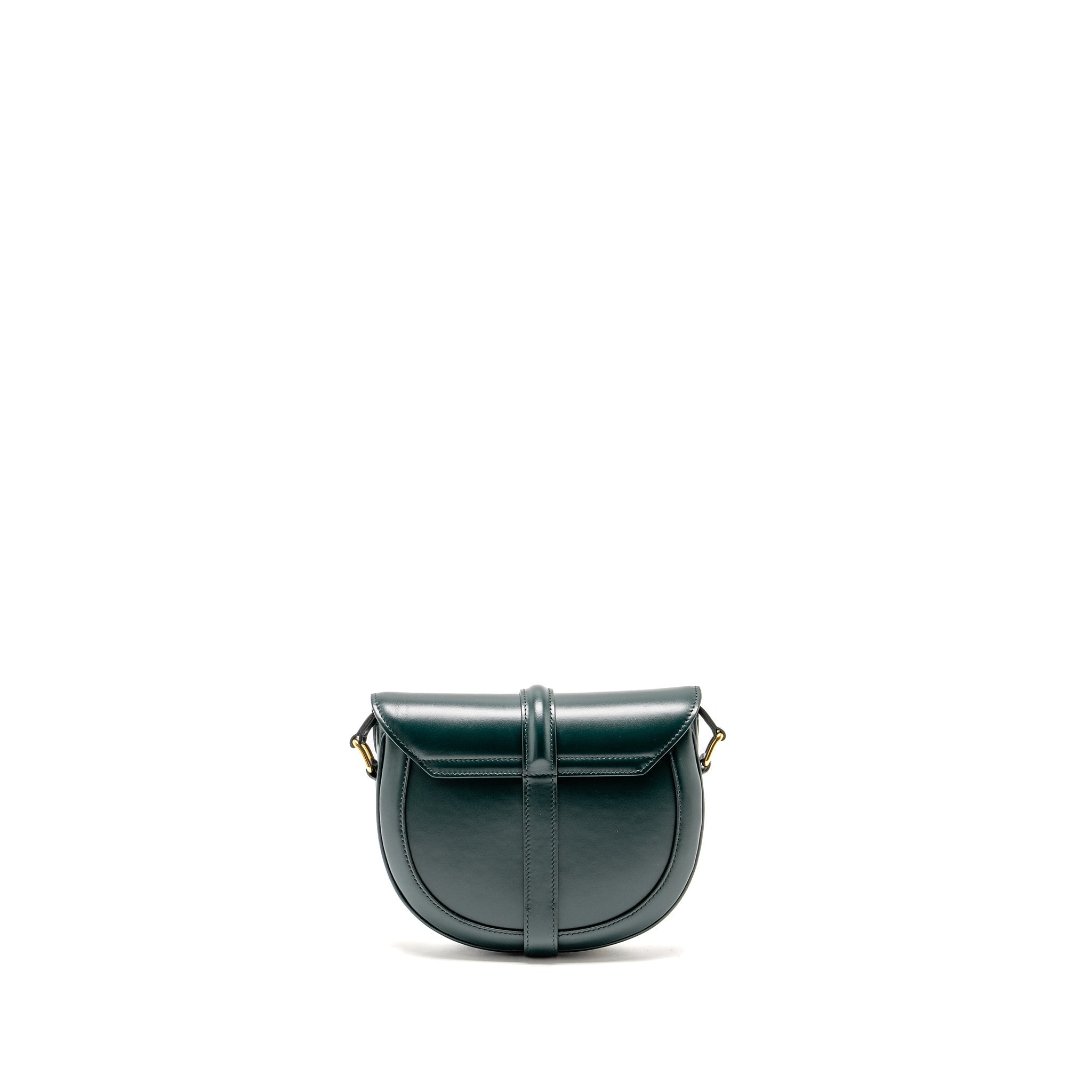 CELINE SMALL BESACE BAG CALFSKIN DARK GREEN GHW