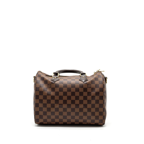 LOUIS VUITTON SPEEDY BANDOULIERE 30 DAMIER EBENE GHW
